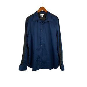 Calvin Klein Mens XL Blue Button-Down Shirt